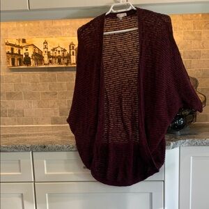 Garage Burgundy Knit Sweater